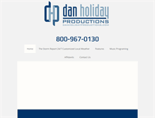 Tablet Screenshot of danholidayproductions.com